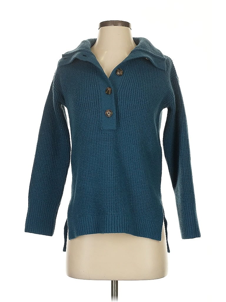 Pre-owned Ann Taylor Pullover Sweater In Blue