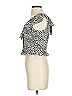 Zara Silver Short Sleeve Top Size XS - photo 6