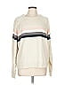 Faherty Stripes Ivory Pullover Sweater Size L - photo 1