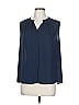 Collective Concepts Blue Sleeveless Blouse Size L - photo 1