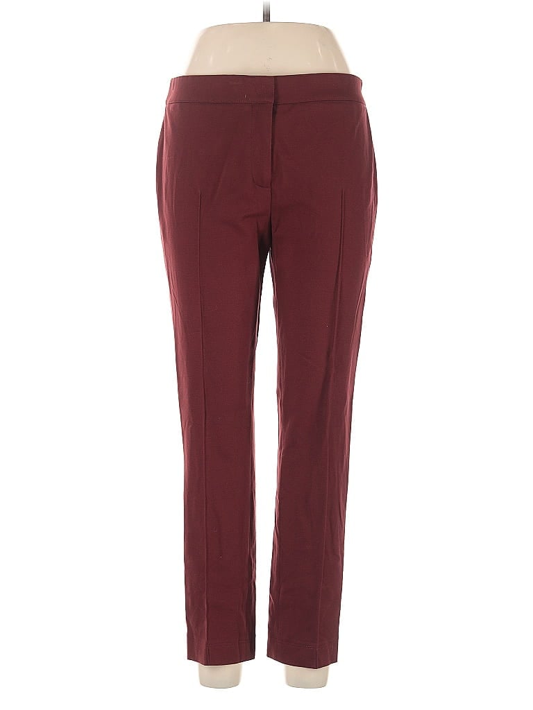 Akris Punto Solid Burgundy Dress Pants Size 12 - photo 1