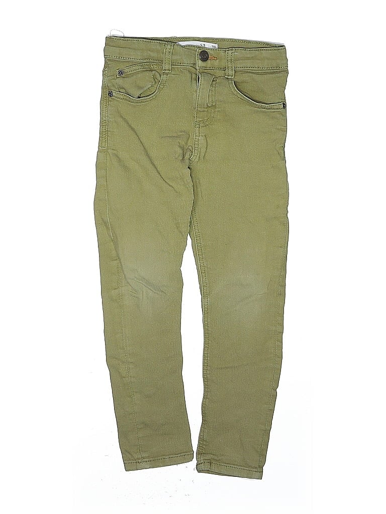 Pre-owned Zara Baby Kids' Khaki Pant In Green