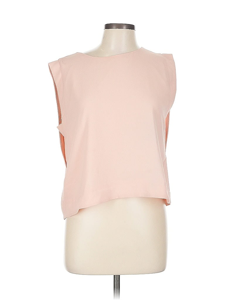 Pre-owned Belle + Sky Sleeveless Blouse In Pink