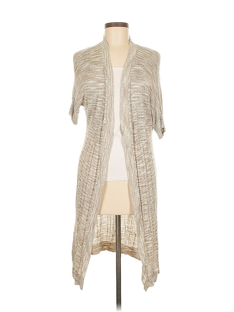 Pre-owned Assorted Brands Cardigan Sweater In Silver