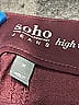 Soho JEANS NEW YORK & COMPANY Burgundy Active Pants Size M - photo 6