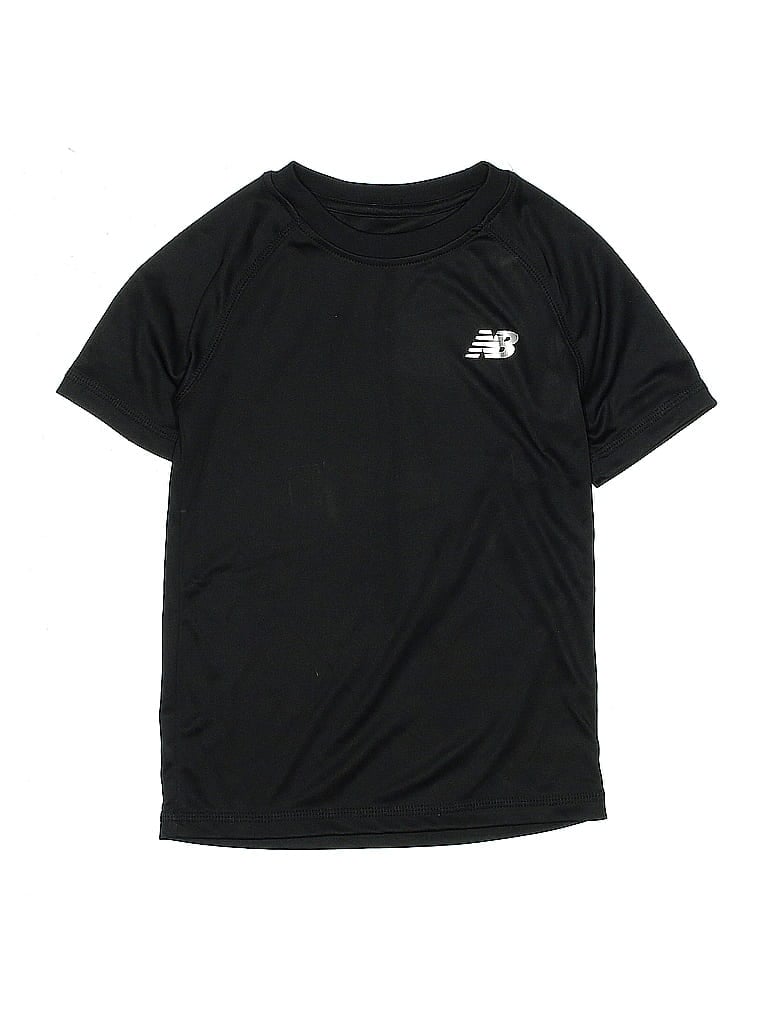 Click to view more detailed imagery on our partner's website Pre-owned New Balance Kids' Short Sleeve Top Black Crew Neck Tops