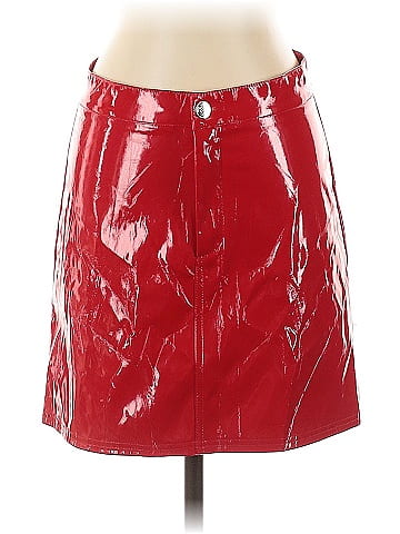 Kendall & Kylie Faux Leather Skirt (view 1)