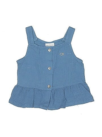 CALVIN KLEIN JEANS Sleeveless Button-Down Shirt (view 1)