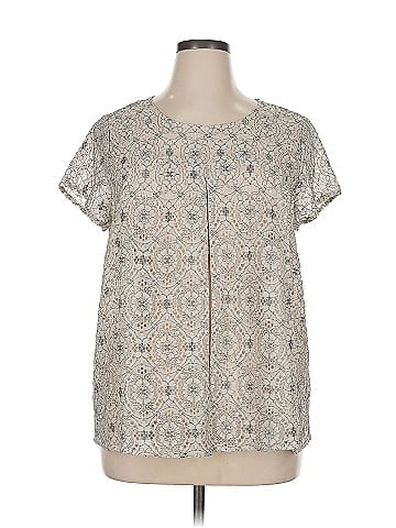 LC Lauren Conrad Short Sleeve Blouse (view 1)