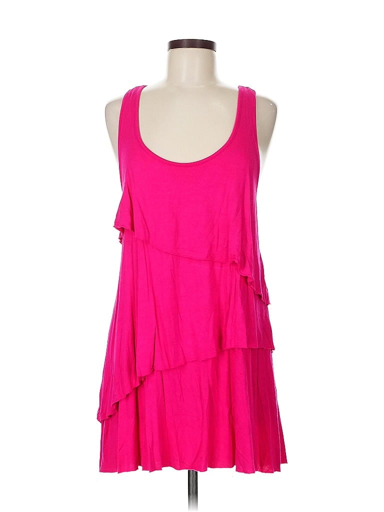 Pre-owned 12pm By Mon Ami Tank Top Pink Halter Neckline Tops