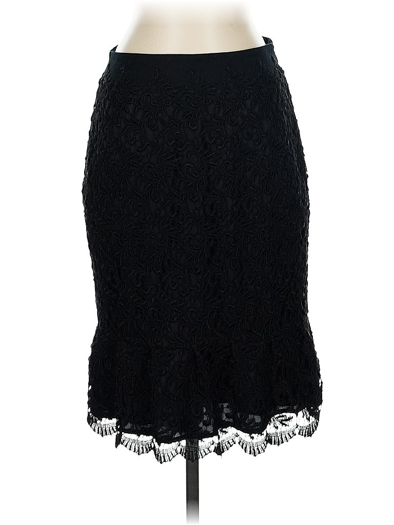 Pre-owned White House Black Market Formal Skirt In Black