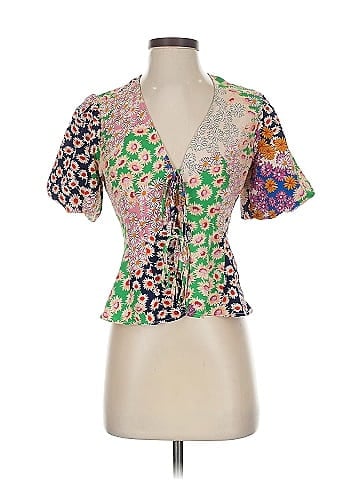 Topshop Short Sleeve Blouse (view 1)