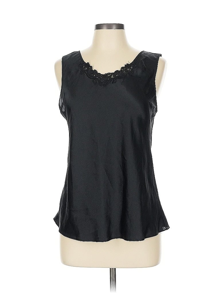 Pre-owned Secret Treasures Sleeveless Blouse In Black