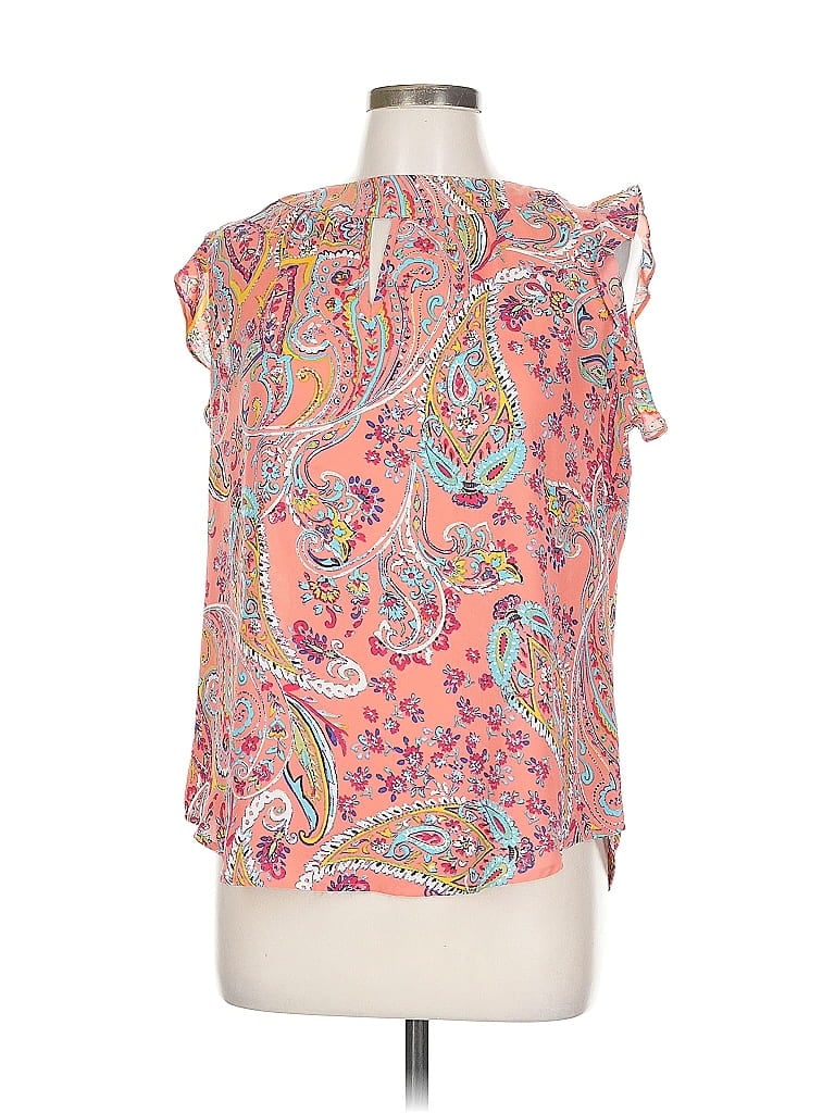 Pre-owned New York And Company Sleeveless Blouse In Pink