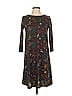 Assorted Brands Print Brown Casual Dress Size S - photo 1
