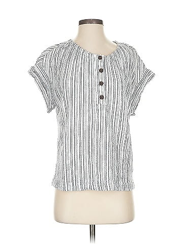 Anne Klein Short Sleeve Blouse (view 1)