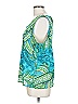 Susan Graver 100% Polyester Teal Sleeveless Blouse Size L - photo 4