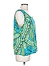 Susan Graver 100% Polyester Teal Sleeveless Blouse Size L - photo 3