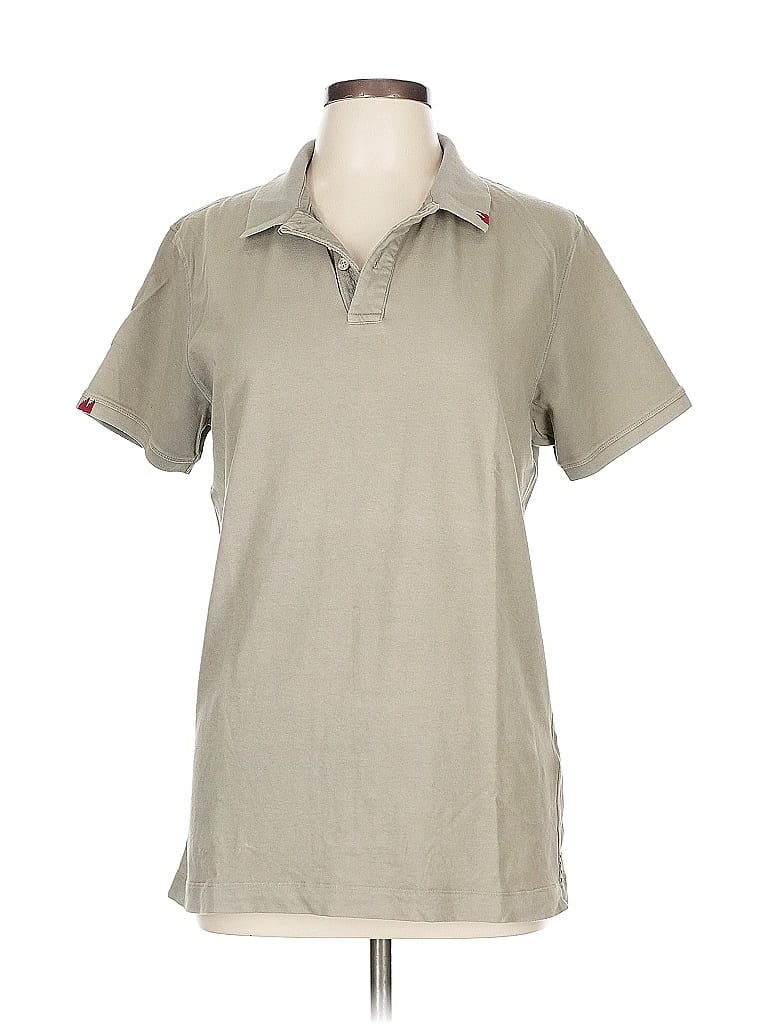 Pre-owned Assorted Brands Short Sleeve Polo Shirt In Brown