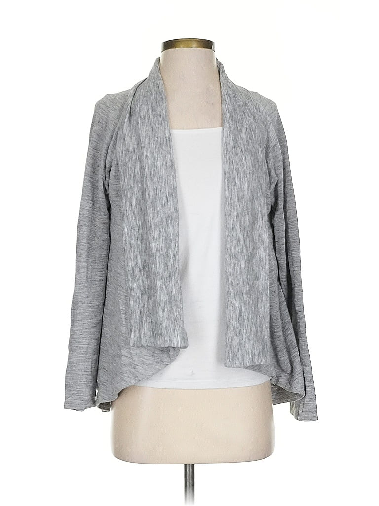 Pre-owned Athleta Cardigan Sweater In Gray