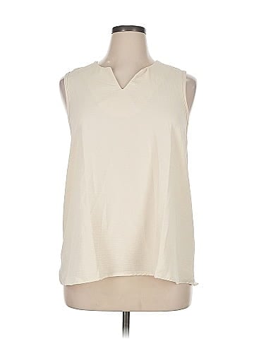 Perfect Peach Sleeveless Blouse (view 1)