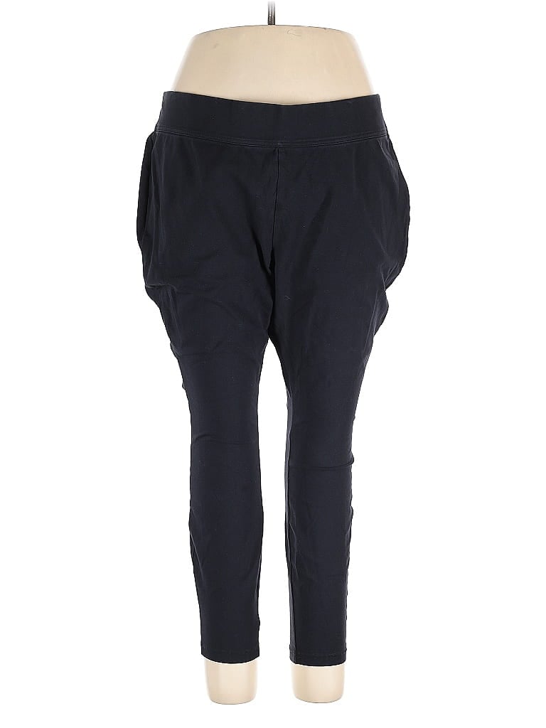 Pre-owned Lands' End Active Pants In Black