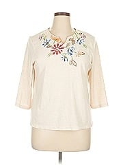Alfred Dunner 3/4 Sleeve Blouse