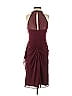 David's Bridal 100% Polyester Burgundy Cocktail Dress Size 0 - photo 3