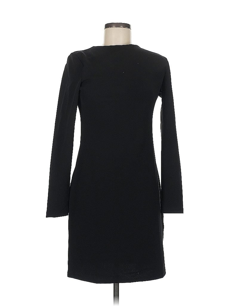 H&M Solid Black Casual Dress Size M - photo 1