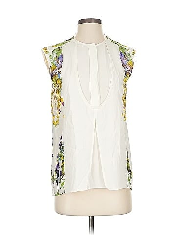BCBGMAXAZRIA Runway Sleeveless Silk Top (view 1)