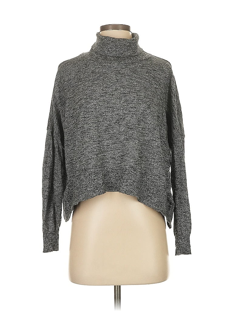 Pre-owned Zara Turtleneck Sweater In Gray