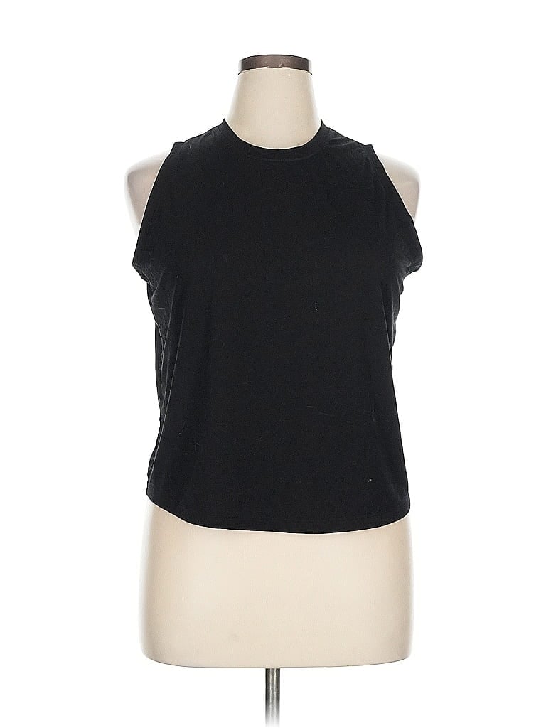 Pre-owned Active By Old Navy Tank Top Black Halter Neckline Tops