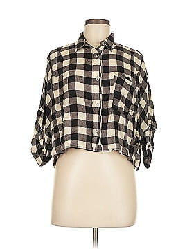 Pol 3/4 Sleeve Button Down Shirt