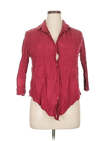 Solitaire 3/4 Sleeve Button-Down Shirt (view 1)
