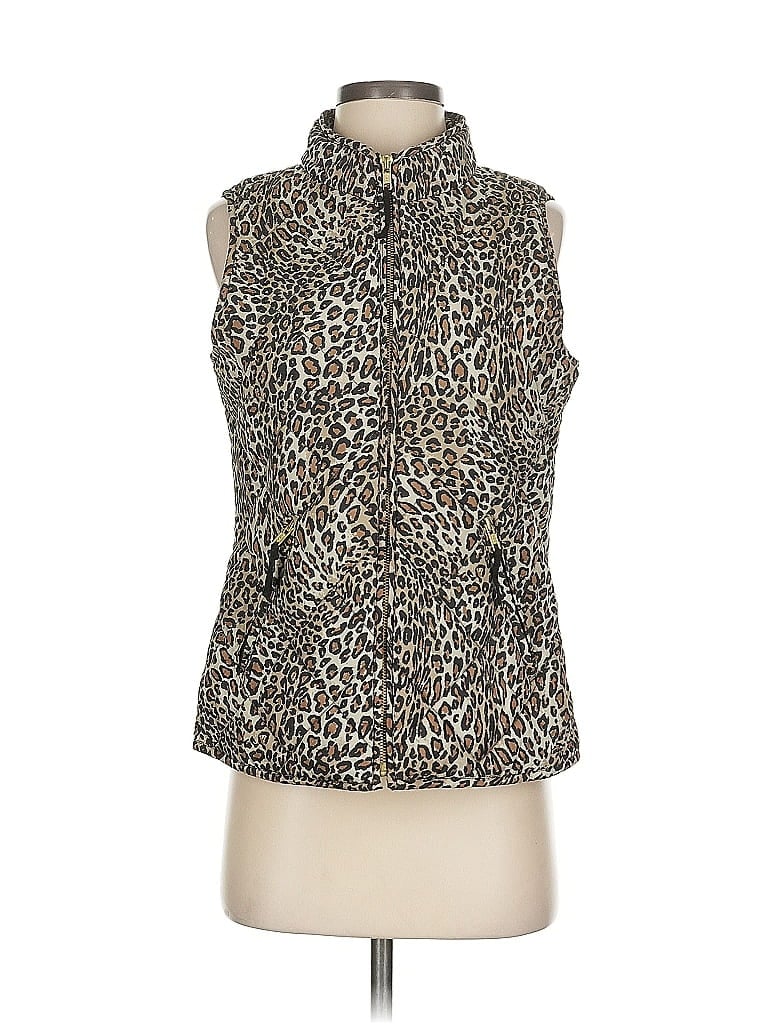 Pre-owned Crown & Ivy Vest In Gold