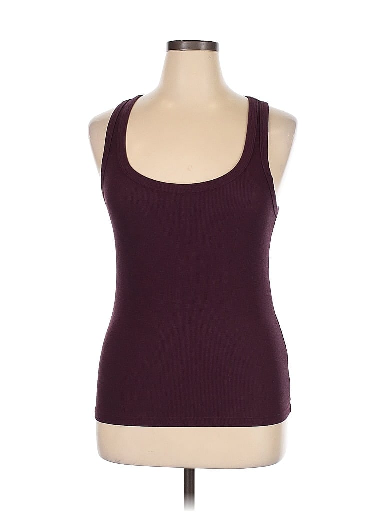 Pre-owned Aerie Tank Top Burgundy Halter Neckline Tops