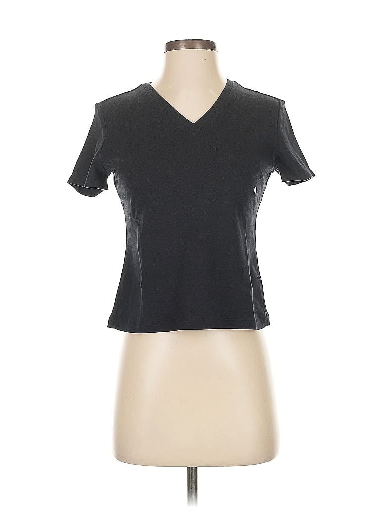 Click to view more detailed imagery on our partner's website Pre-owned Petite Sophisticate Active T-shirt In Black