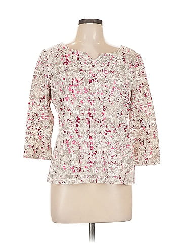 Hearts of Palm Woman 3/4 Sleeve Blouse (view 1)