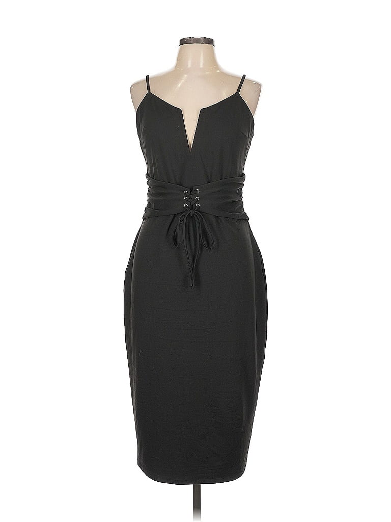 Bebe Black Cocktail Dress Size L - photo 1