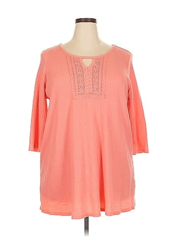 Woman Within 3/4 Sleeve Top (view 1)