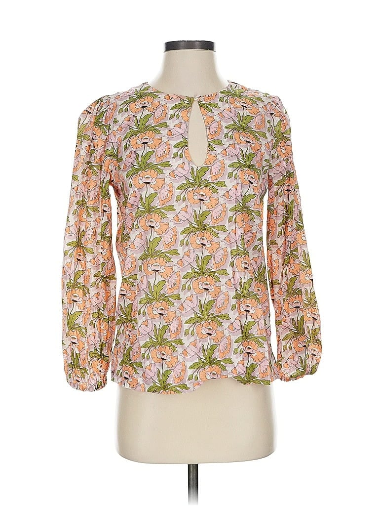 Liberty Art Fabrics for J.Crew Pink 3/4 Sleeve Blouse Size XS - photo 1