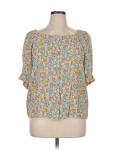 LC Lauren Conrad 3/4 Sleeve Blouse (view 1)