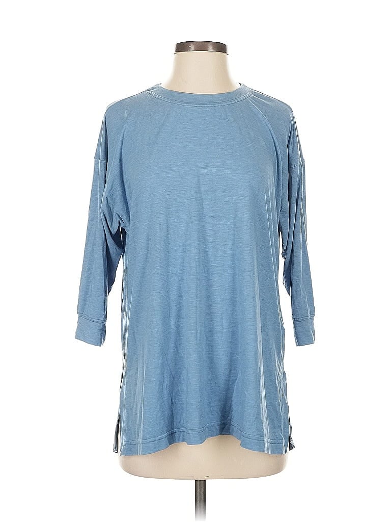 Click to view more detailed imagery on our partner's website Pre-owned Athleta 3/4 Sleeve T-shirt In Blue
