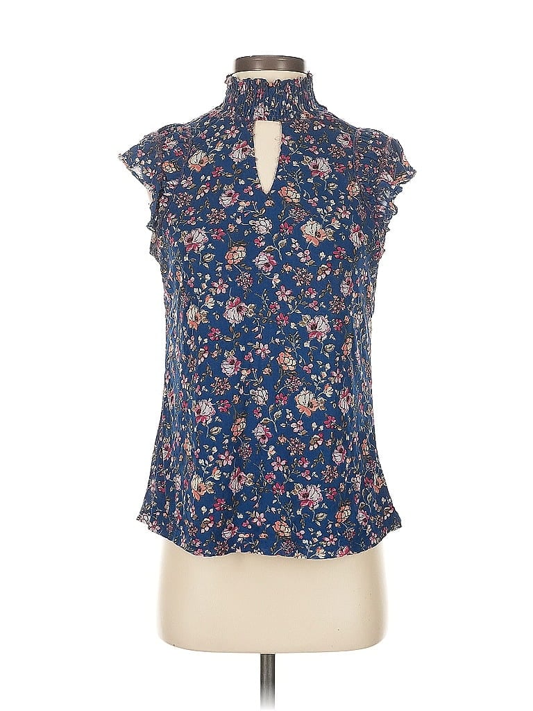 Pre-owned Sara Michelle Sleeveless Blouse In Blue