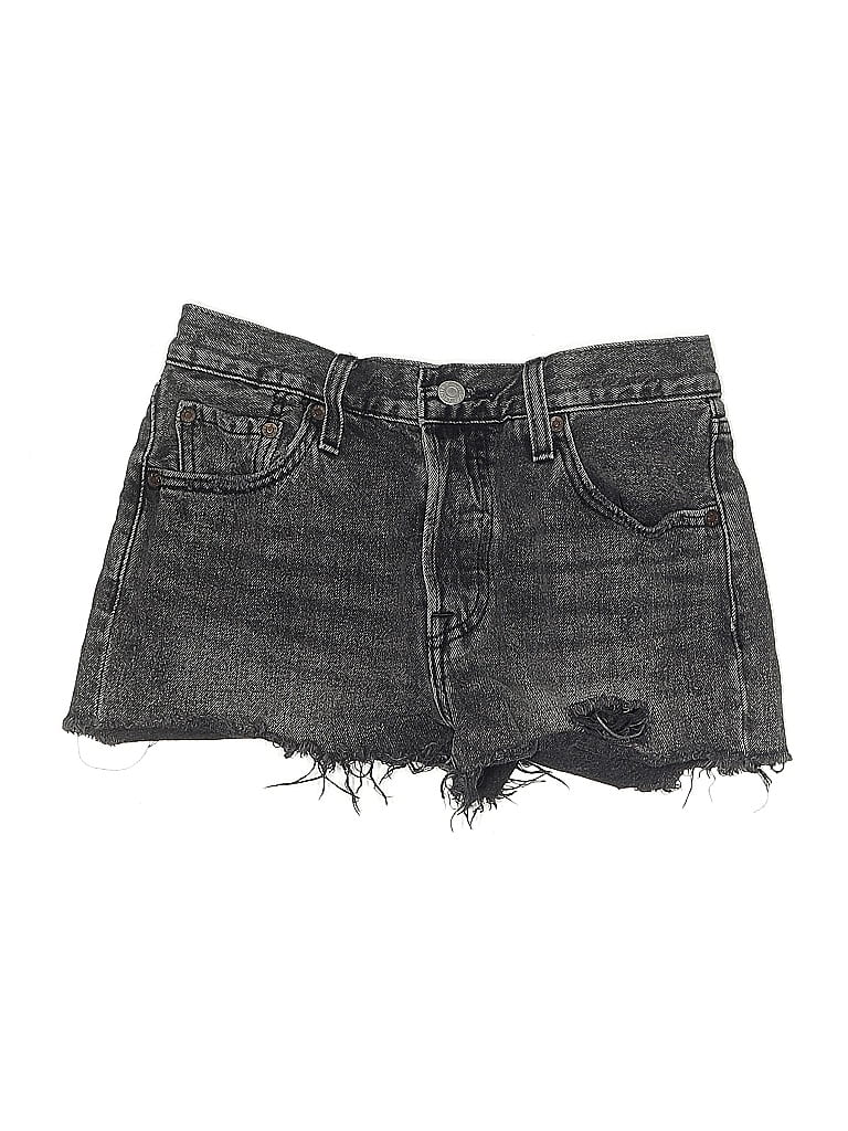 Click to view more detailed imagery on our partner's website Pre-owned Levi's Denim Shorts In Gray