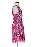 Rebecca Taylor 100% Polyester Paisley Pink Casual Dress Size 0 - photo 4