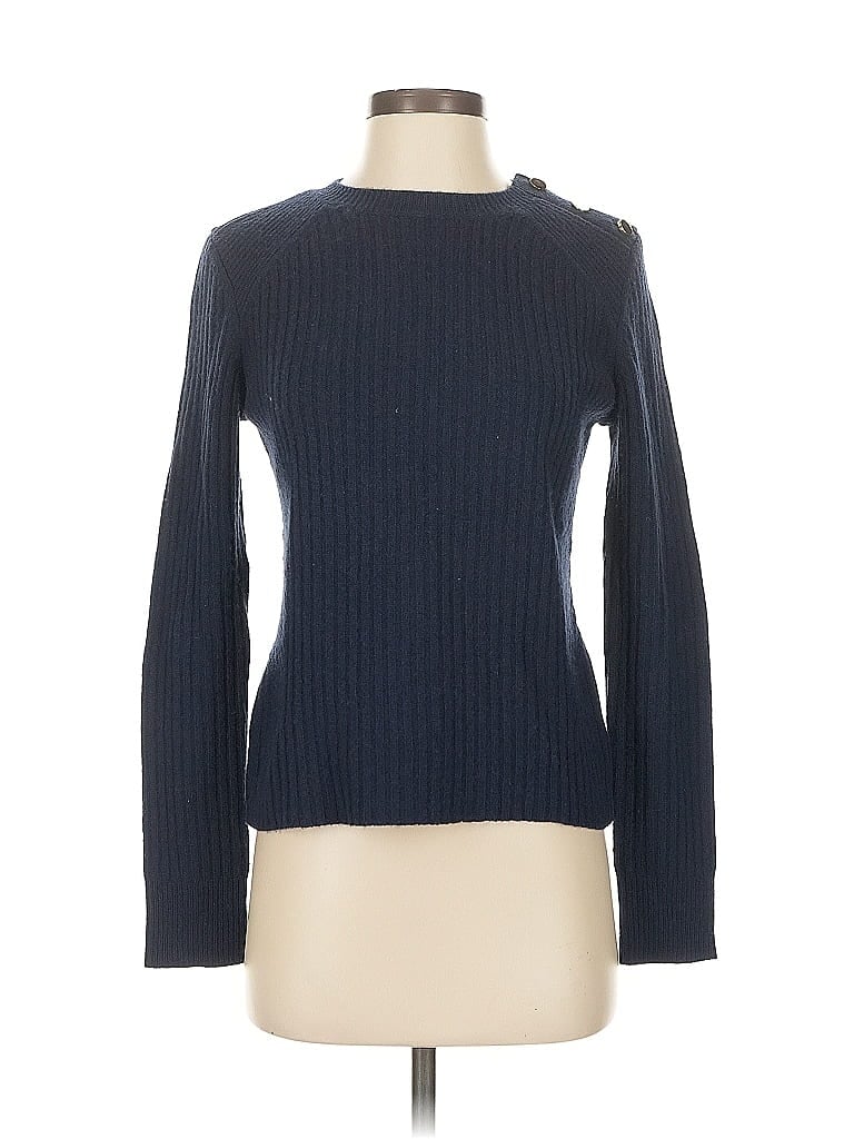 Pre-owned Intermix Wool Pullover Sweater In Blue