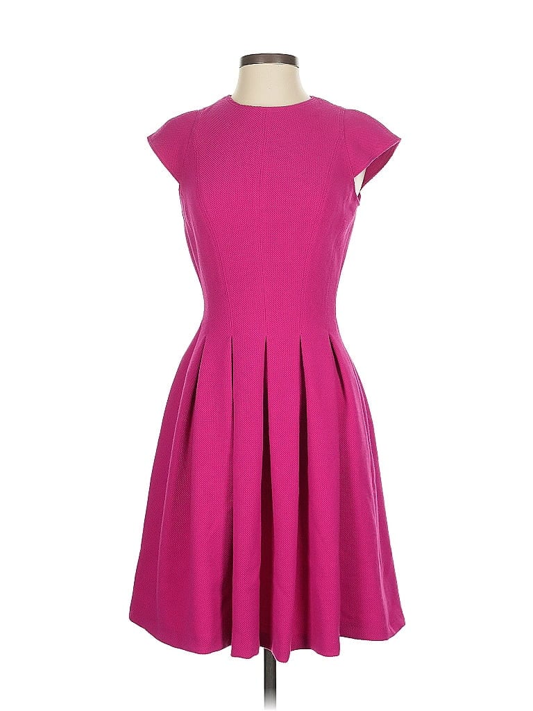 W by Worth Solid Pink Cocktail Dress Size 2 - photo 1