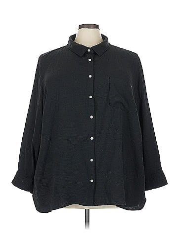 Tommy Hilfiger 3/4 Sleeve Button-Down Shirt (view 1)