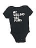 Jumping Beans Print Black Short Sleeve Onesie 12-18 MO / 18 MO - photo 1